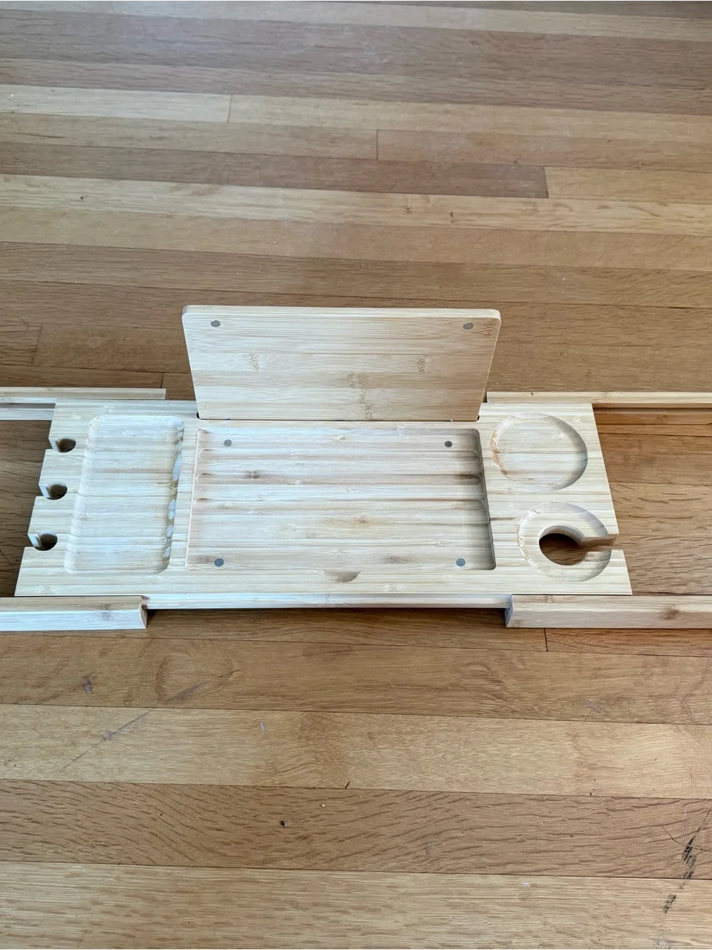 Bamboo Bathtub Caddy Tray - Natural